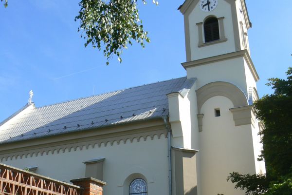 Oprava fasády kostela svatého Floriána - konečný stav
